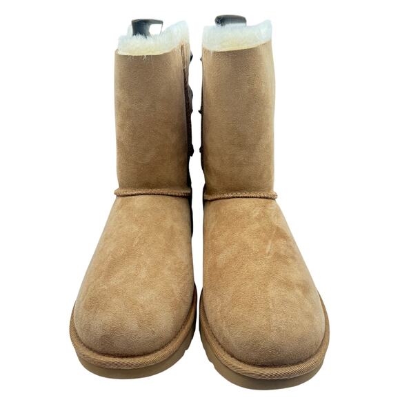 UGG Woman’s Chestnut Bailey Bow II Boot- Size 8 - Picture 2 of 8